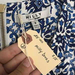 Milly Blue patterned Dress!!